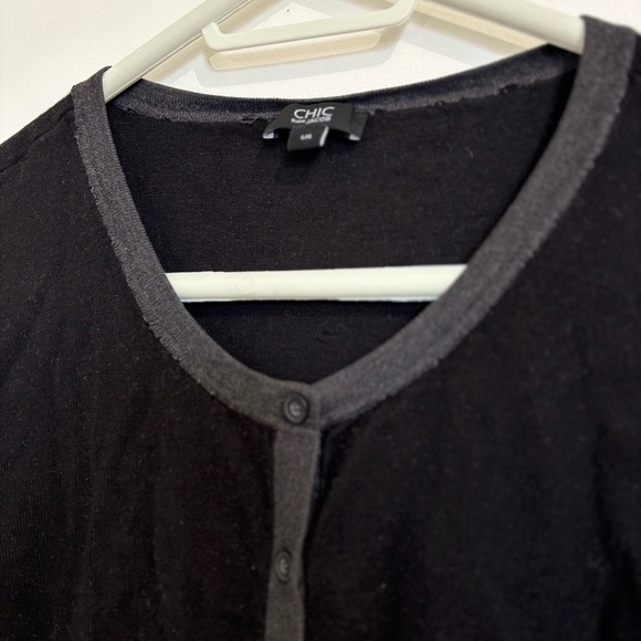 🎉4/30$🎉 Jacob Black Cardigan Sweater PTP 20in🖤 - Picture 2 of 4